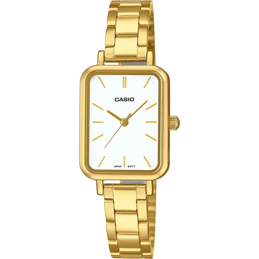 Casio Casio Standard Cheap Casio Women's Quartz Watch Brass Metal Gold White LTP-V009G-7E