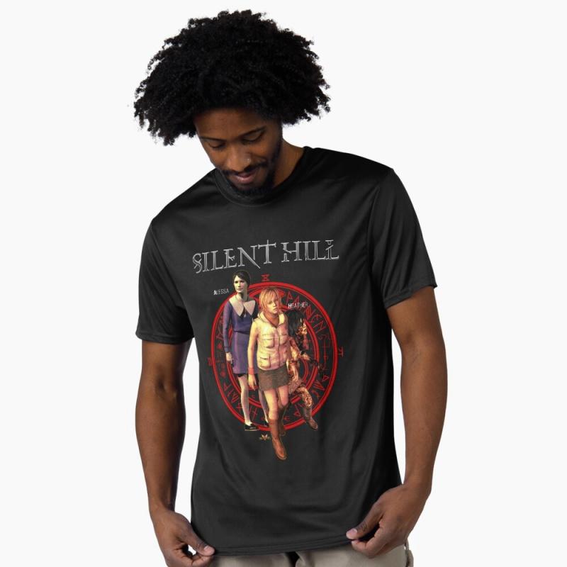 Memory of Heather and Alessa Silent Hill F Horror Graphic Tee Unisex Short Sleeve Gift t Shirt 100% cotton printed Clothes