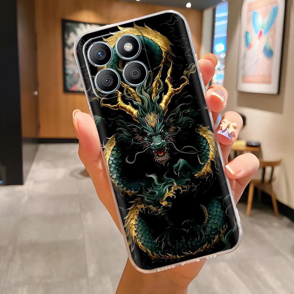 Für Honor X8b Handyhülle Bunte Muster Hülle Abdeckung Für Honor X8B HonorX8b Transparent Weiches Silikon Anti-Drop Stoßfänger Fundas Capa