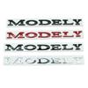 3D ABS Tesla modelo 3 XSY DUAL MOTOR Spacex Logo coche letra trasera maletero calcomanías emblema insignia pegatina