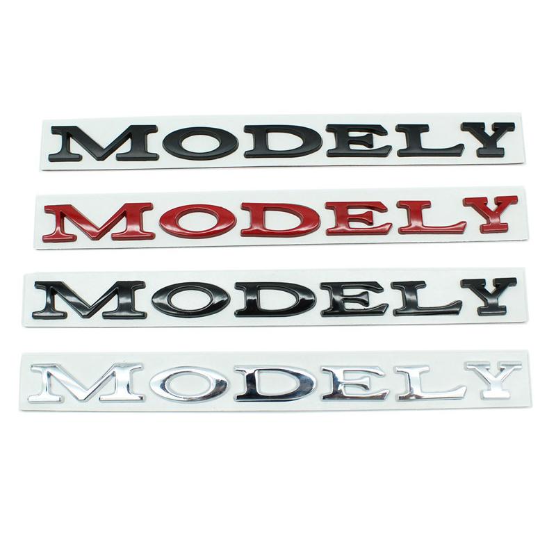 3D ABS Tesla Model 3 XSY DUAL MOTOR Spacex Logo Auto Buchstabe Heckklappe Kofferraum Aufkleber Emblem Abzeichen Aufkleber Aufkleber