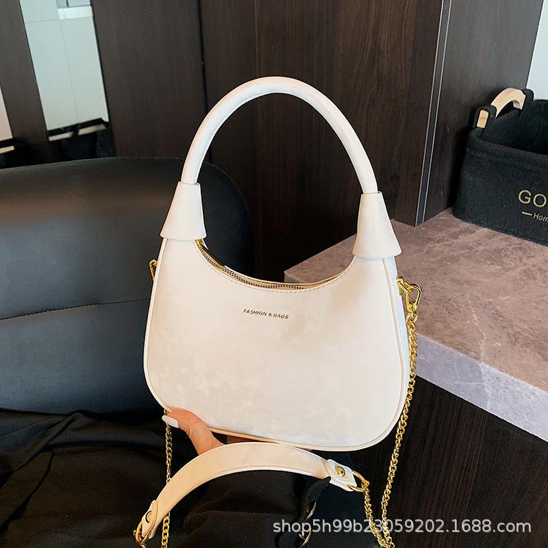 Popular fashion shoulder bag women's spring new solid color gentle small square bag niche