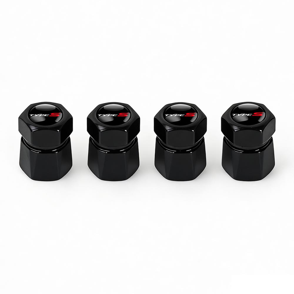 4Pcs Aluminum Car Tire Valve Caps Diamond Tyre Valve Airtight Cover Waterproof Dust For Honda City Odyssey CIVIC CRV Automobiles