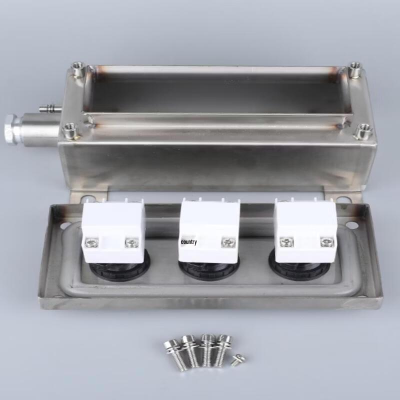 Aokewen 7-Position Waterproof Industrial Control Box with Emergency Stop