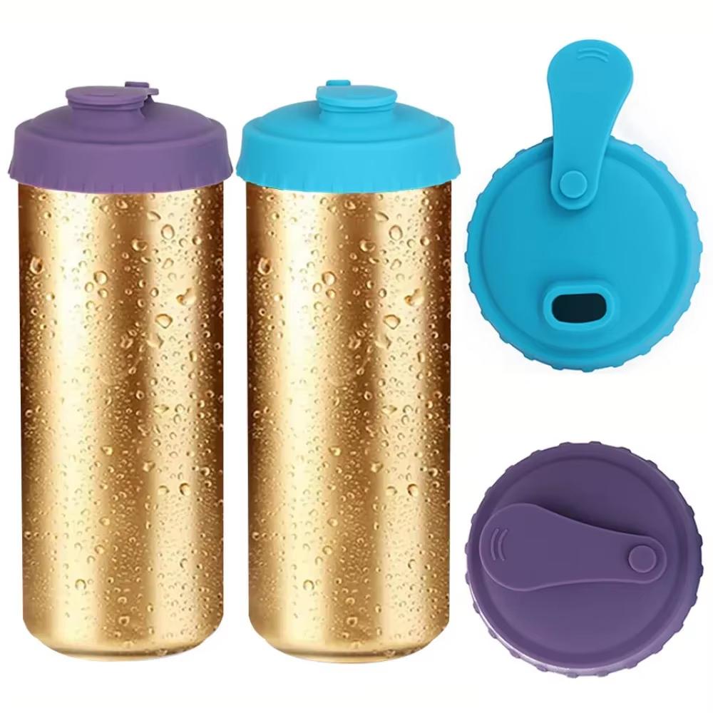 Silicone Soda Can Lid Reusable Can Stopper For Soda Beer Drinks Juice Coke Beverage Fits Standard Cans Protecto Coke Can