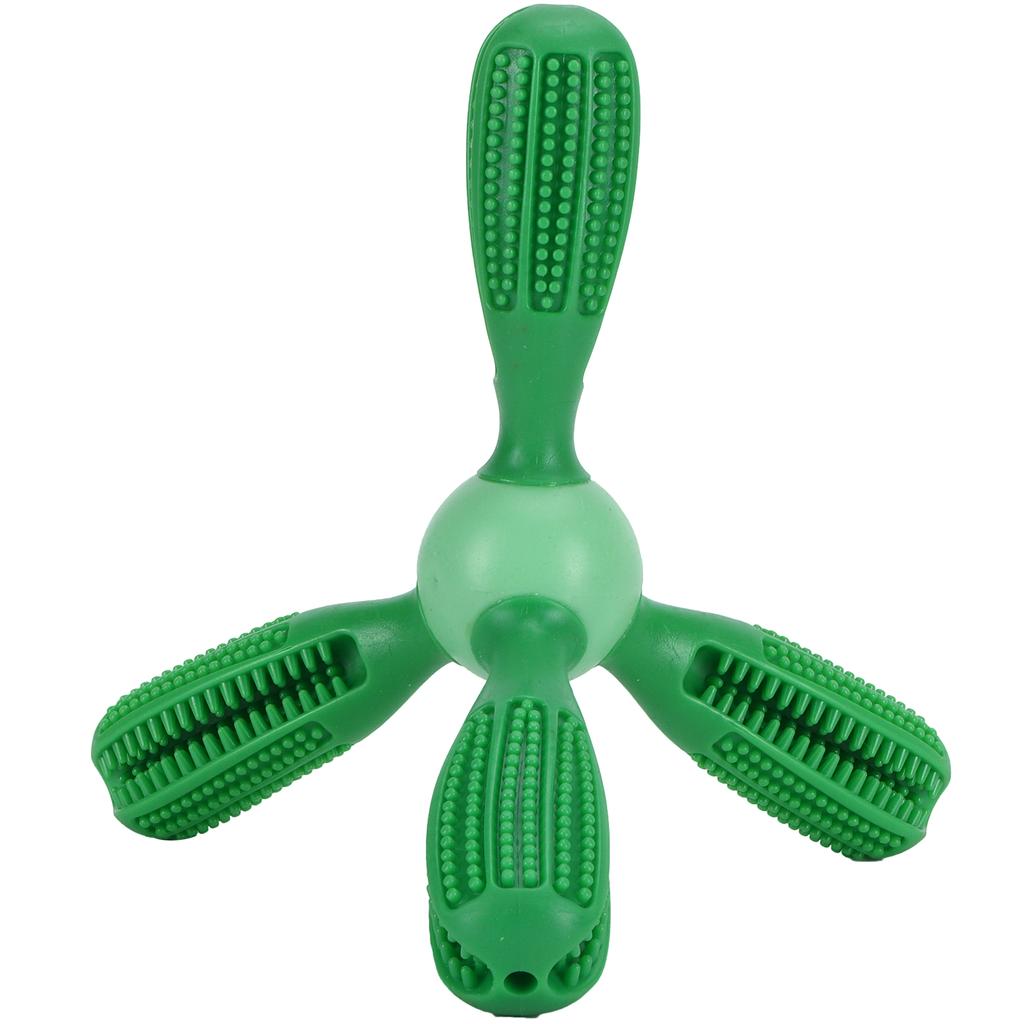 Dog Toothbrush Stick TPR Pet Molar Rod Teeth Cleaning Dental Educational Chew ToyGreen