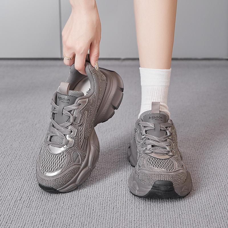 Augustine platform dad shoes women's 2025 new autumn and winter muffin platform casual sports shoes lightweight running shoes