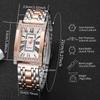 Relógios de Diamante de Luxo para Mulheres Moda Mostrador Retangular Relógio de Pulso de Quartzo Feminino Relógio para Meninas Reloj Mujer