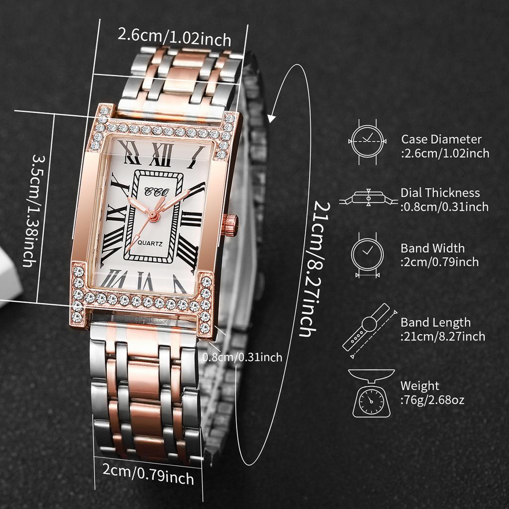Luxury Diamond Women Watches Fashion Rectangle Dial Ladies Quartz Wristwatch Girls Clock Reloj Mujer