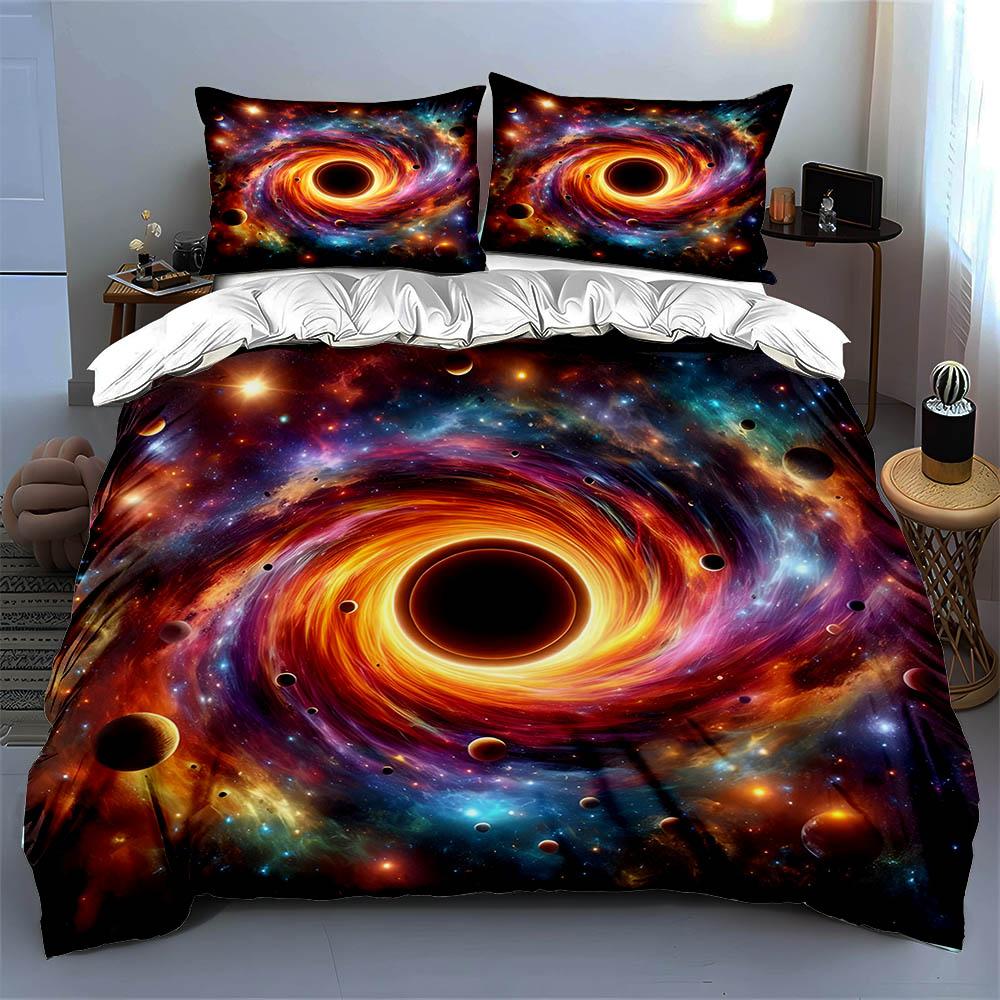 "Cosmic Black Hole" Bedding Duvet Cover Sets Duvet Covers Pillowcases Gifts (1 * Duvet Cover 2 * Pillowcases, Without Duvet Insert)
