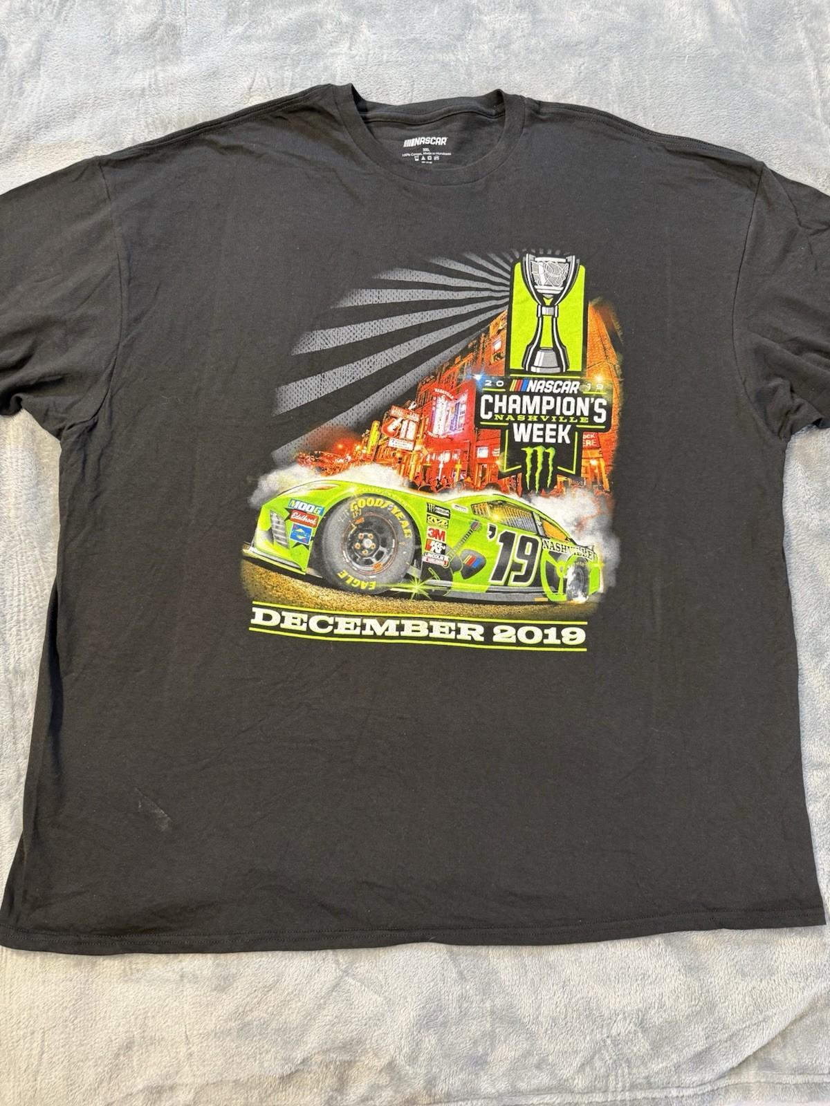 Nascar Championship Nashville Tennessee Mens 3XL Black Racing 2019 Graphic Unisex T-Shirt S