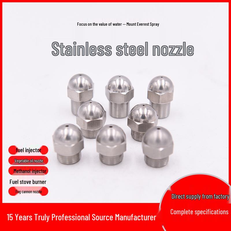 Stainless Steel Fine Atomizing Fuel Injector Nozzle for Fogging, Cooling, and Dust Removal