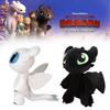Dynamic Night Fury And Light Fury Plush Toys For Dragon Lovers Black And White Dragon Dolls