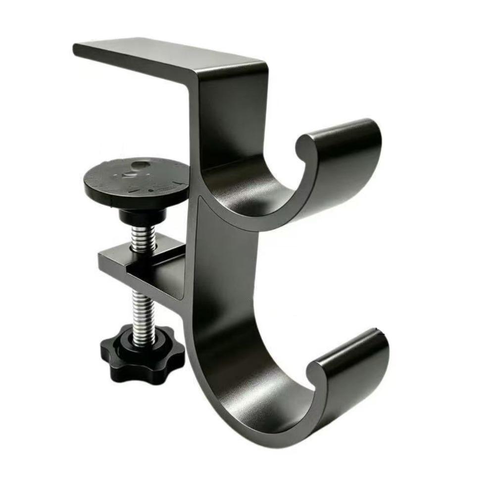 Punch-free Table Side Backpack Rack Double Hook Hanging Handbag Holder Headphone Organizer  Office