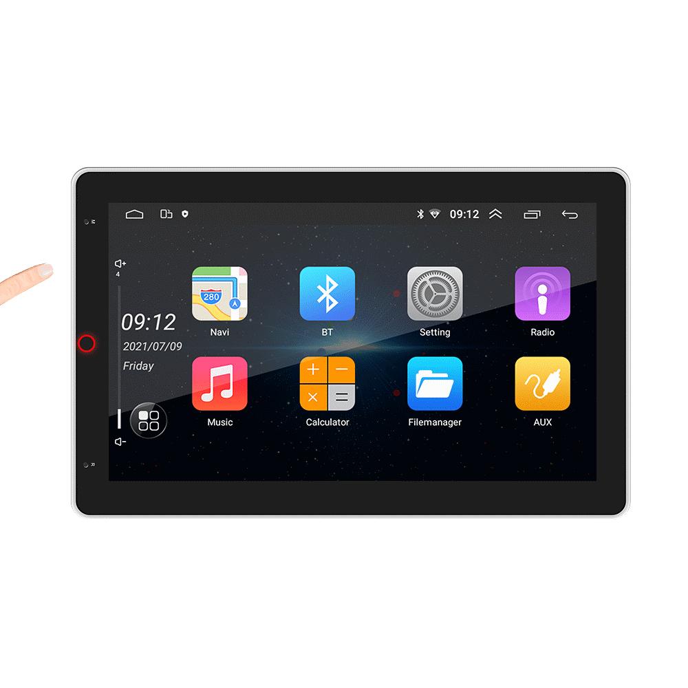 

10,1-дюймовый вращающийся экран MP5-плеер на транспортном средстве Bluetooth Android System GPS-навигация Одношпиндельная электрическая панорама