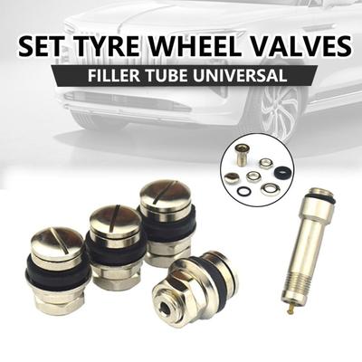 4 Pezzi Steli Valvola per Pneumatici Auto in Metallo Stealth a Montaggio a Filo con Tappi Steli Valvola per Pneumatici Invisibili Accessori per la Modifica degli Pneumatici