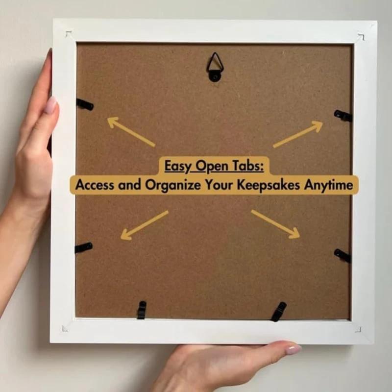 2PCS Adventure Archive Boxes Map Box Photo Frame Hanging Travelling Memorial Box Ticket Stamp Shadow Box Photo Frame Memory Box