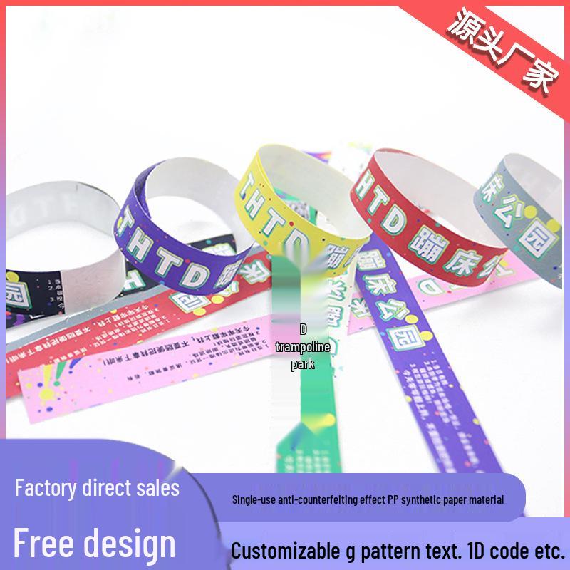 Waterproof DuPont Paper Wristbands for Children's Playgrounds, Exhibitions, and Concerts - Available Now