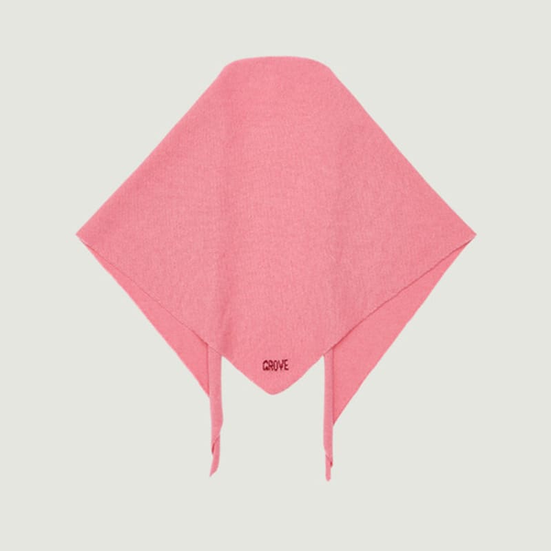 grove 25FW ELENA KNIT SCARF (PINK)