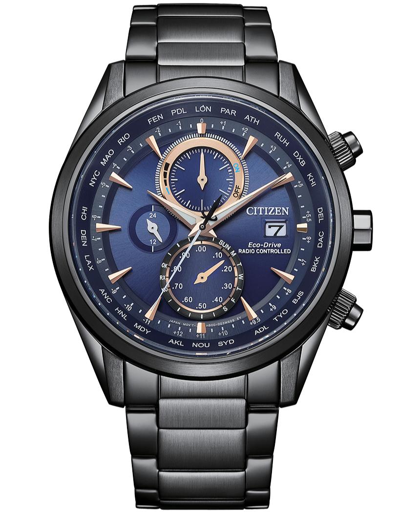 

CITIZEN Eco-Drive Radio Perpetual World Time Stainless Steel Men’s Watch AT8265-81L