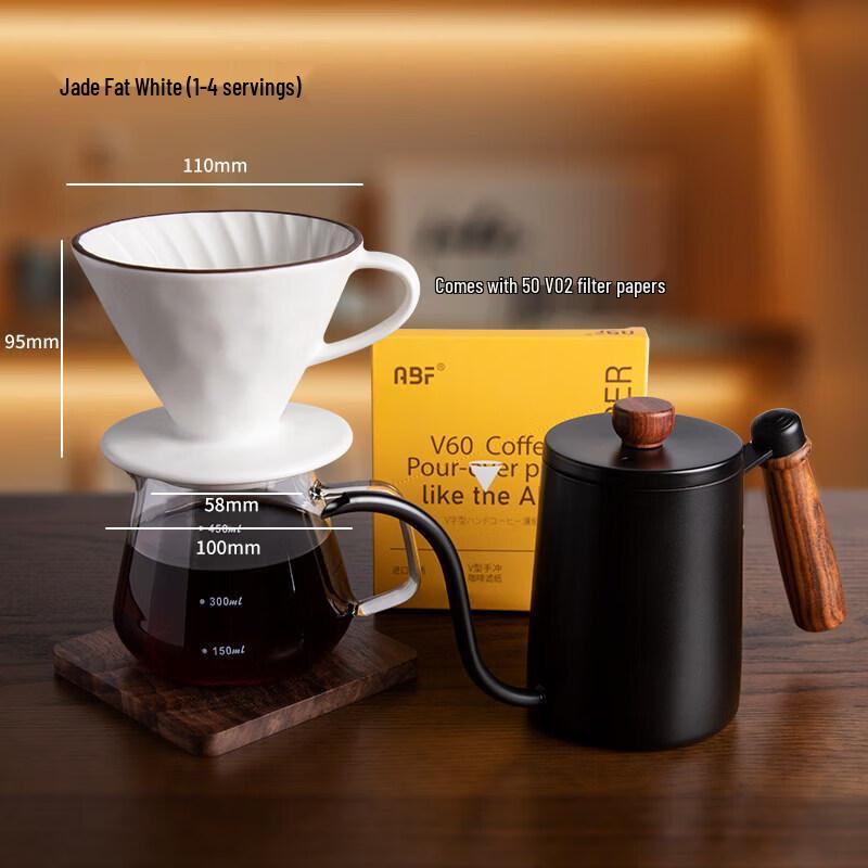 V60 Ceramic Hand-pour Coffee Filter Set