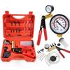 Manual Vacuum Pressure Pump Brake Fluid Drain Kit Vacuum Pistol Pump Tester Kit Portable Aluminum Vacuum Gauge