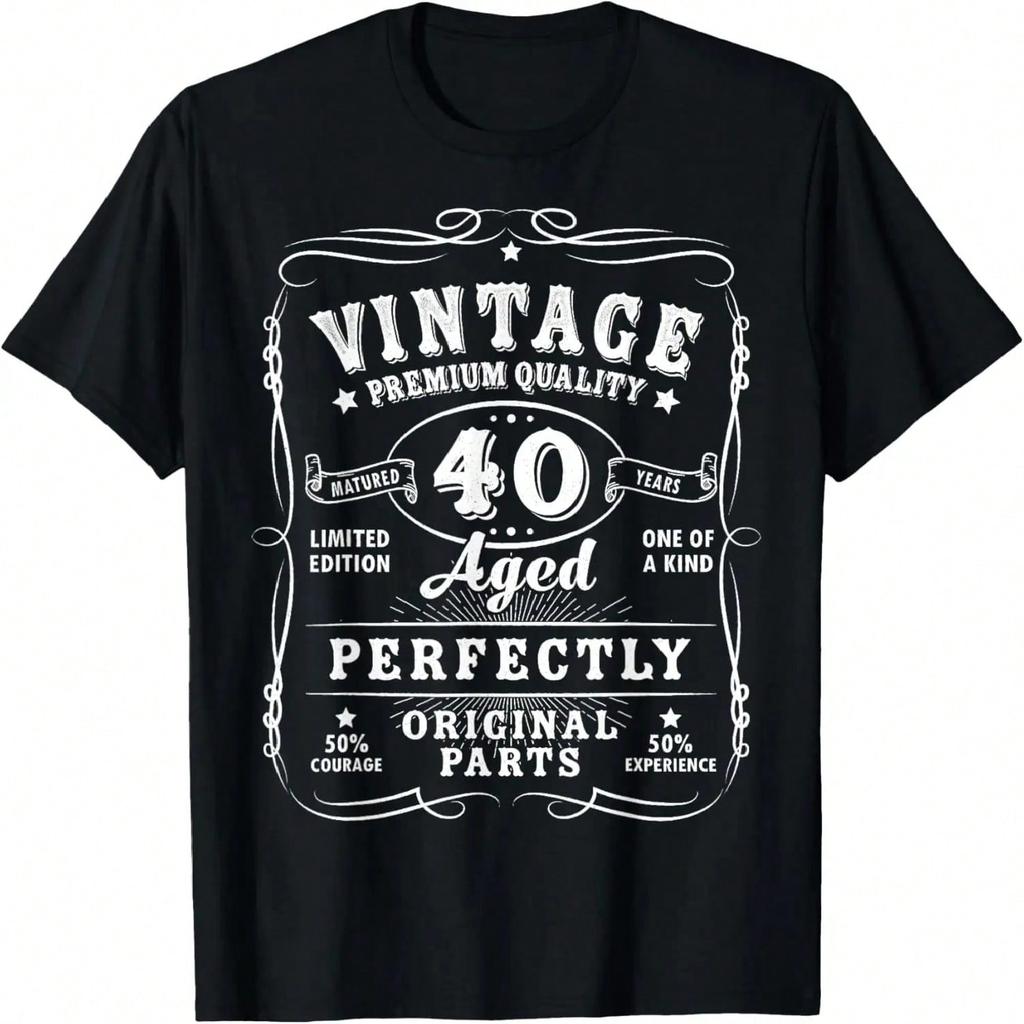 Vintage 40th Birthday Decorations Gag Funny 40 Birthday T-Shirt