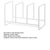 Kitchen Countertop Dish Storage Rack Heavy Duty Carbon Steel Plate Pan Pot Lid Drying Rack Multifunctional Vinyl Record Organizer Holder