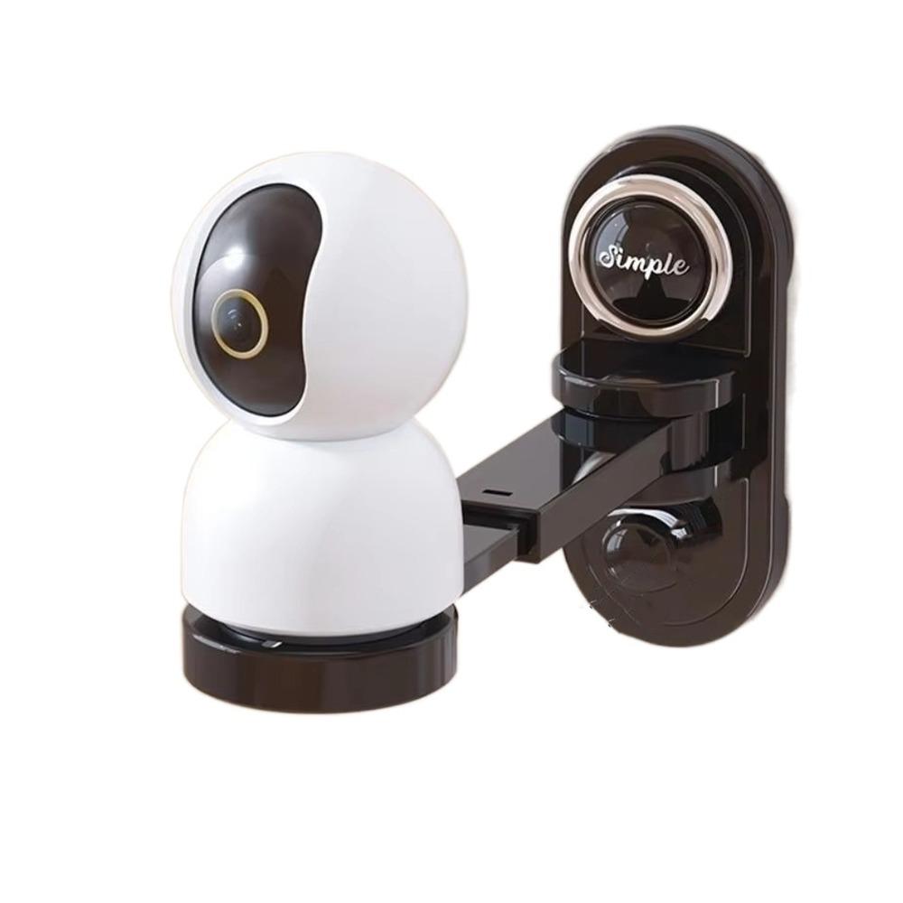 

Adjustable Security Surveillance Camera Stand Wall-Mounted Punch-Free Wall Shelf Indoor Security чорний
