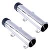 Amarine-made Stainless Steel Rod Holder for Boats, Fishing Rod Stand, Boat Supplies (2 Pieces)