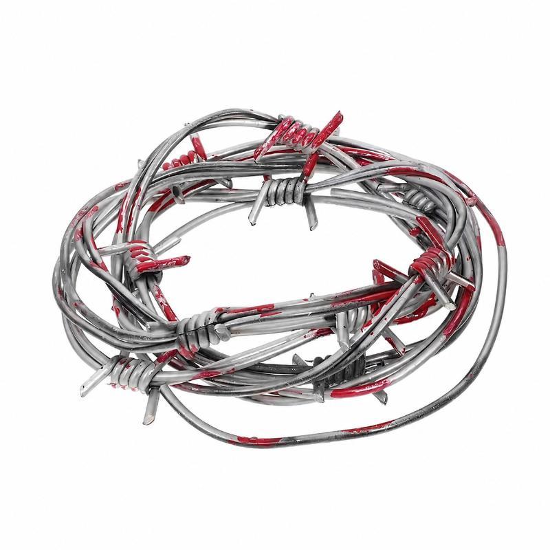 Hot Sale Simulation Fake Barbed Wire Halloween Prop Spooky Fence Decoration For Haunted House Party Scene Decor Supplies