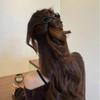 Elegant Leather Bow Twist Hairpin For Women Girls Sweet Hair Ornament Barrette Hair Clip Hairgrip Fashion Hair Accessories