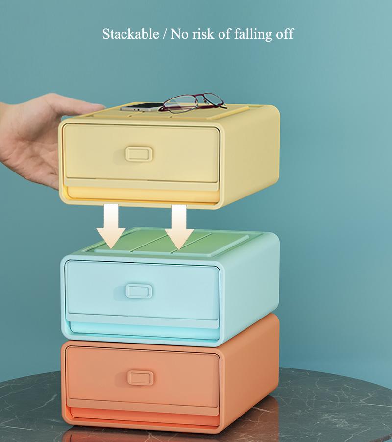 Nordic Große Kapazität Masken Lagerung Box Stapelbar Kosmetik Schmuck Desktop Organizer Schublade Fall Büro Kleinigkeiten Container Tank