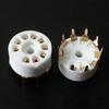 Reliable Ceramic 9Pin B9A PCB Tube Socket for 12AX7,12AT7,12AU7,ECC83,ECC82 for Home Studio Use 9pin Vacuum Tube Socket