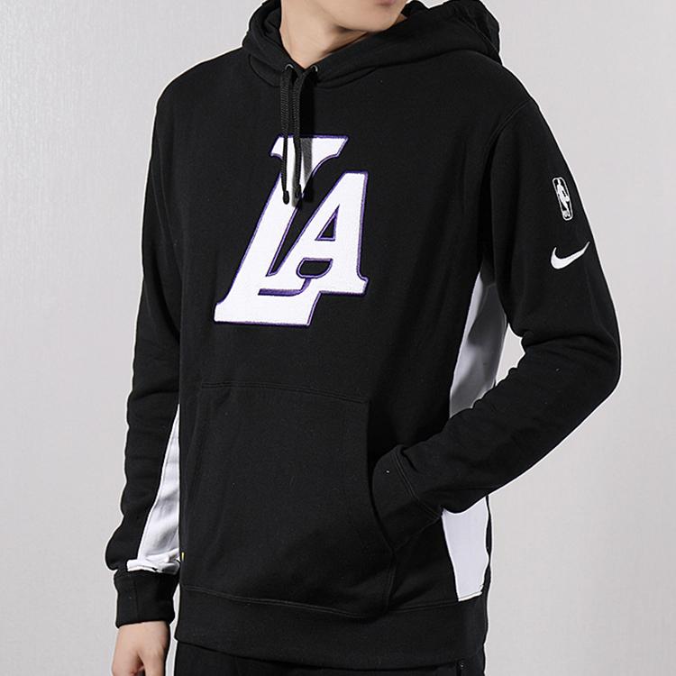 New Nike Sweatshirt Lakers Team Men's Black AJ2858-011