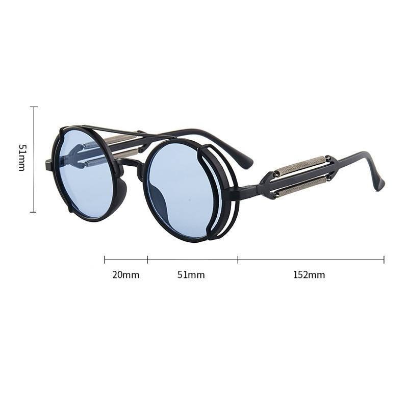 Vintage Retro Round Sunglasses for Mens Womens Cyber Punk Glasses Gothic Steampunk Sunglasses Glasses Retro Sunglasses Steampunk