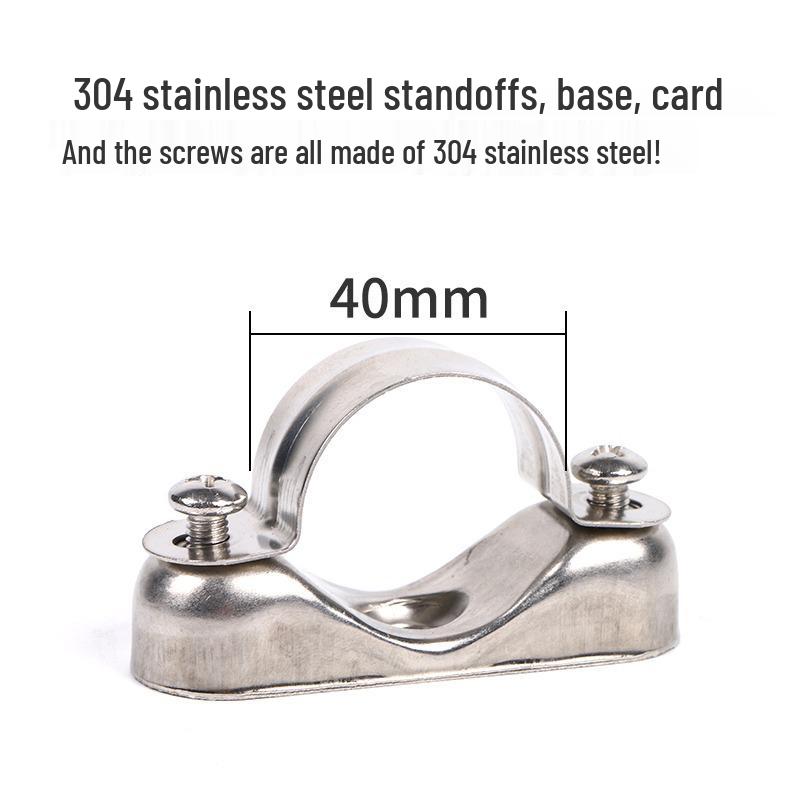 304 Stainless Steel Stand-Off Bracket & 316 Saddle Clamp