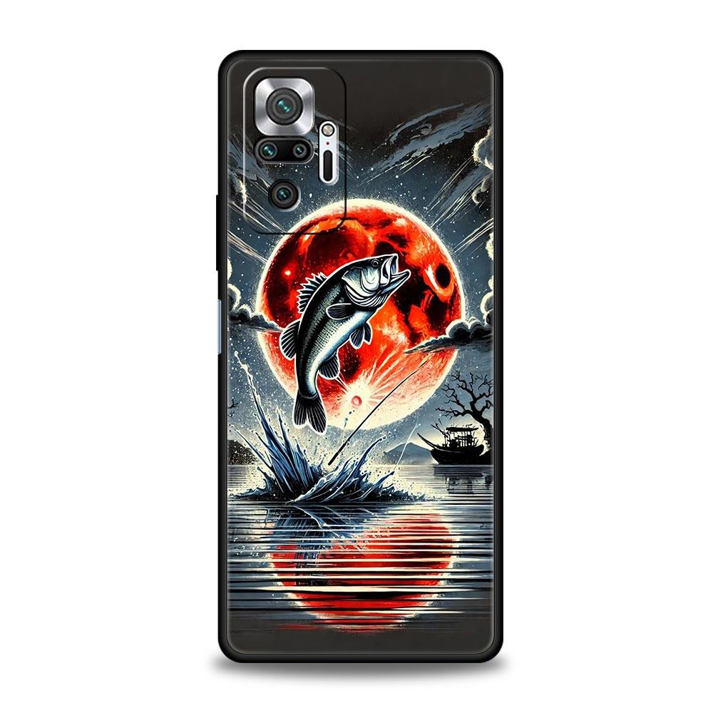 

Hunting Fishing Man Phone Case Cover for Redmi 14C 10C Note 15 14 13 12 10 11 K40 Pro Plus 5G Soft TPU Shockproof Shell Fundas Note 15 Pro 4G