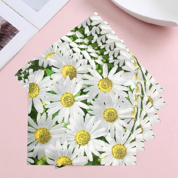 20PCs Eucalyptuses Patterneds Napkins Absorbent Dinnerware for Festives Gatherings