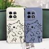 Smart Cat Phone Case For Oneplus 13 13R 12 12R 11 11R 10 10R 10T 9R 9RT 9 8T 8 7 7T Pro 5G Liquid Silicone Cover