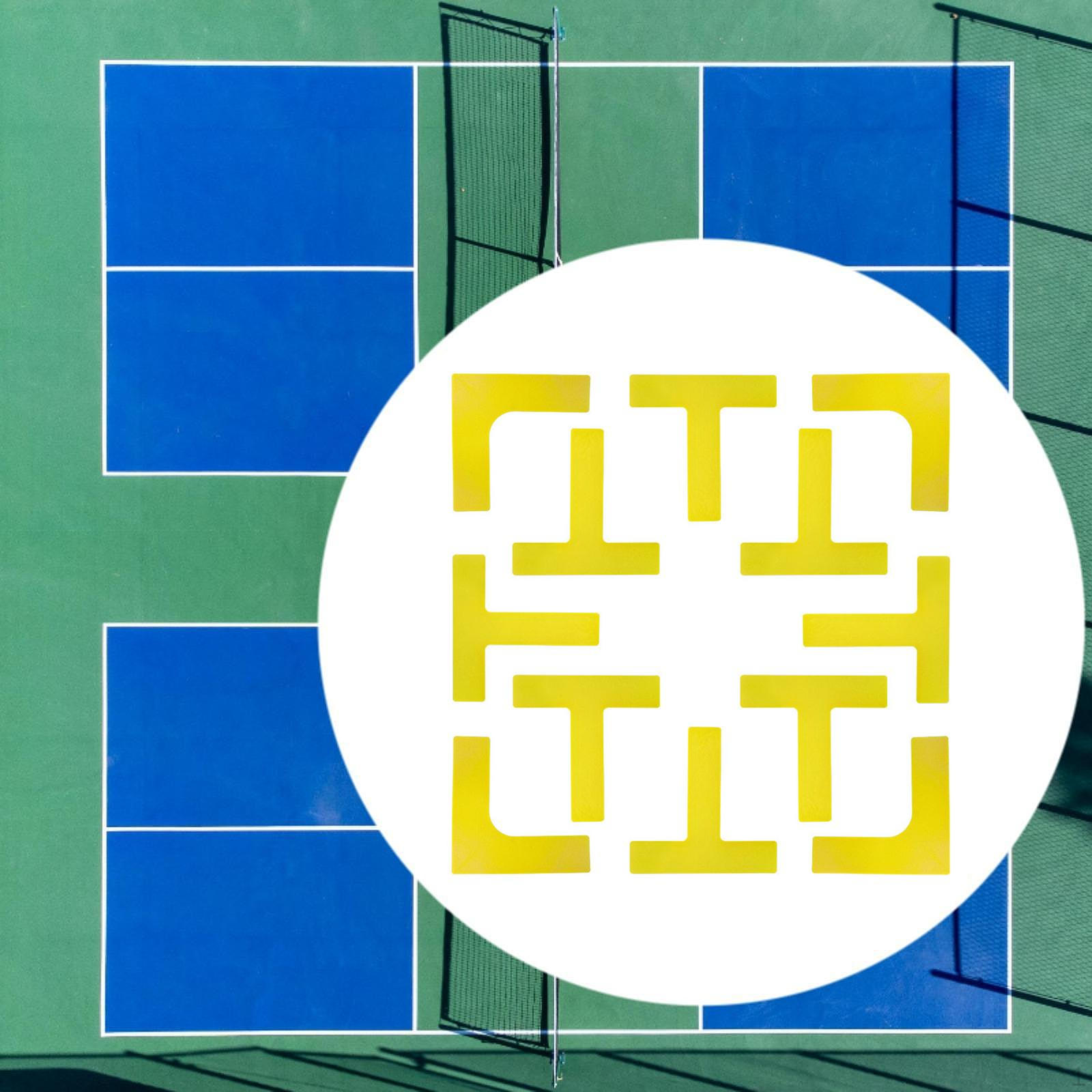 

Разметка для площадок для пиклбола, Метательные маркеры жёлтый