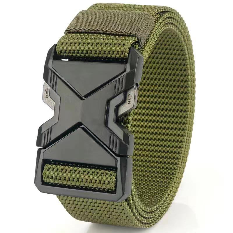 Nylon Automatic Buckle Tactical Belt for Men's Outdoor Work and Military Training