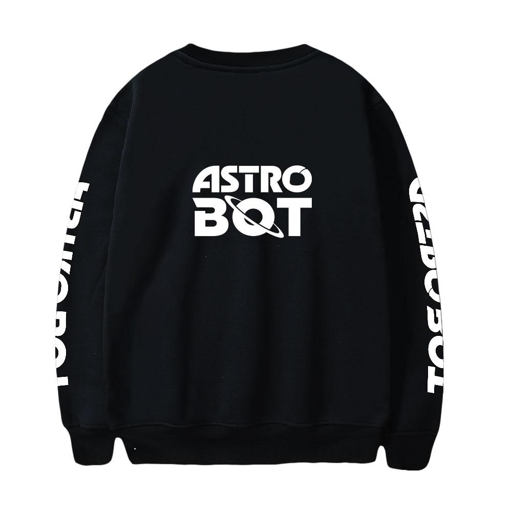 Women Men's Astro Bot Print Hoodies Round Neck Hooded Sweatshirts Man Pullover Male Top Streetwear Outdoor Tracksuit