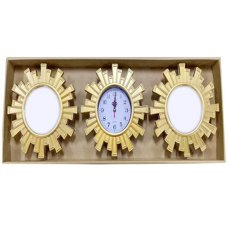 Living Room Wall Clock Home Table Sofa Background Wall Clock Modern Minimalist Abstract Art Wall Clock Triple Wall Clock