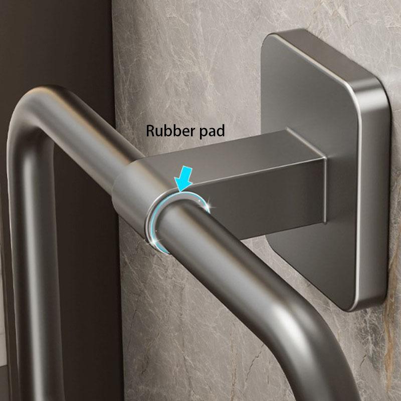 Towel Storage Rack Bathroom Punch-free Wall-mounted Powerful Self-adhesive Creative Towel Ring Toilet Towel Storage Rack