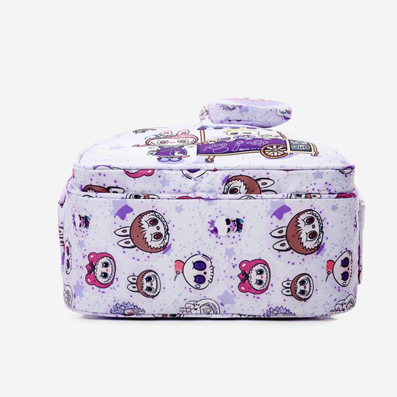 LABUBU Školní taška Školní batoh Lehký Snížení zátěže Ochrana zad a Velkokapacitní Dětský školní batoh pro 1.-6. třídu