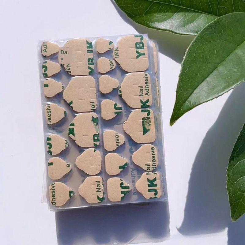 

Brown Packing Paper Jelly Glue 2024 New Arrival Ultra-Thin Sticky Pregnant Women Can Use Removable Wear Nail Nail Stickers Glue Foot 10 Brown Packing Paper jelly gel