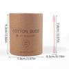 Boîte de 200 bâtonnets coton désinfectant et démaquillant en bois, double pointe pointue et arrondie, jetables