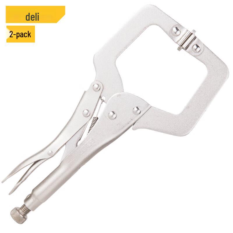 Deli Multi-function C-Clamp Vise Grips (11-inch, 2-Pack) DL20011