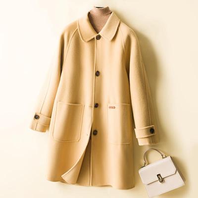 Women Wool Coat 100% Wool Autumn Woolen Overcoat Winter Wool Long Jacket Female Cashmere Coats